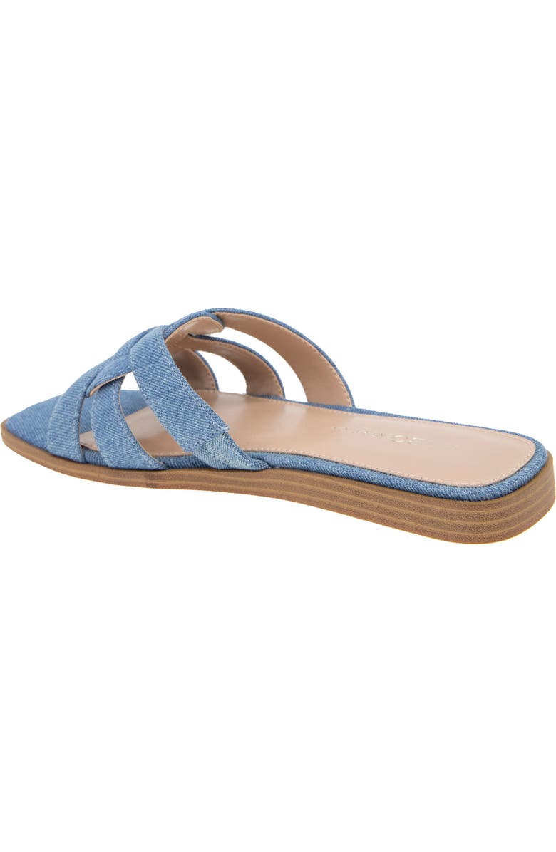 BCBGeneration Meltem Square Toe Slide Sandal, Alternate, color, Denim