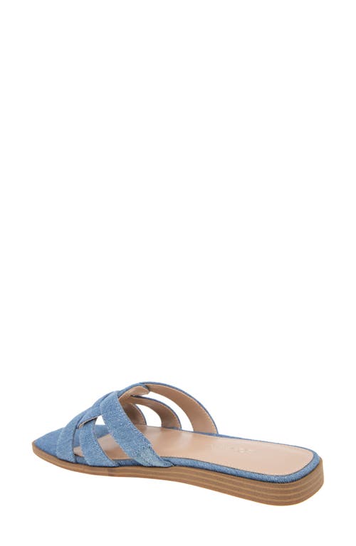 Bcbgeneration Women's Meltem Open Toe Flat Sandals In Denim