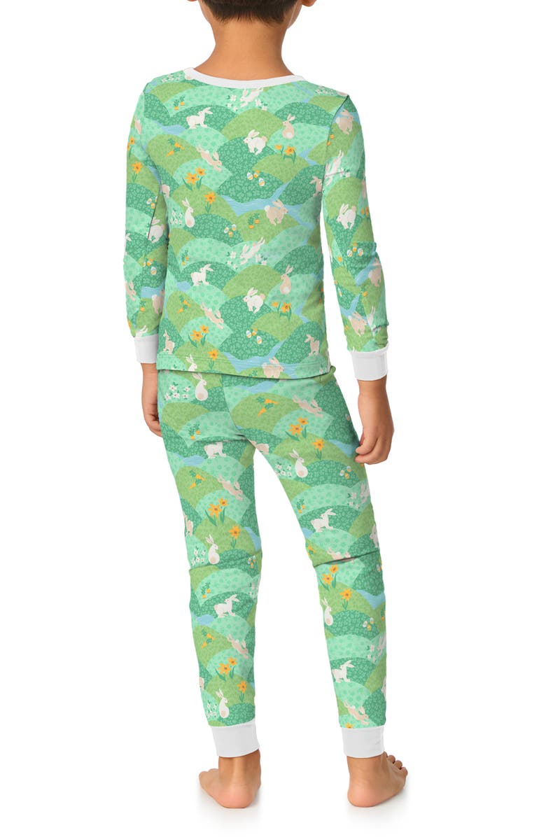 BedHead Pajamas Kids' Print Fitted Two-Piece Stretch Jersey Pajamas, Alternate, color, 
