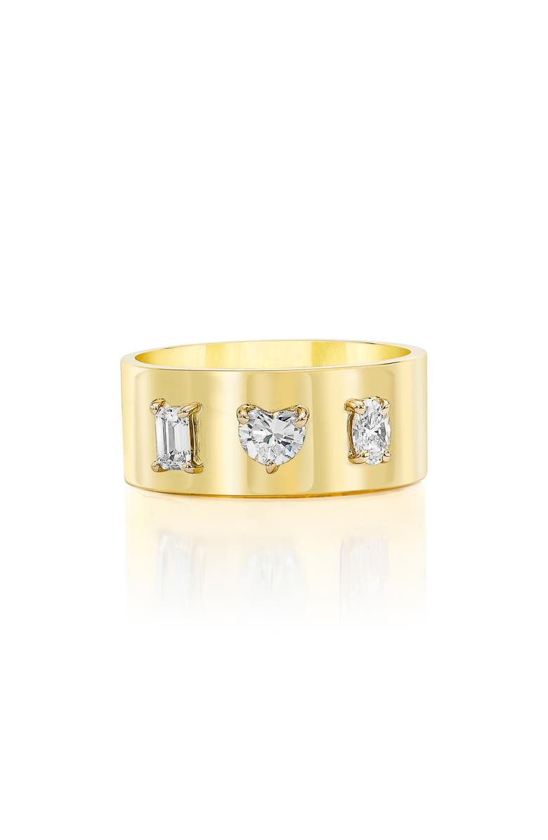 Mindi Mond Fancy Cut Diamond Cigar Band Ring, Main, color, 18K Yg