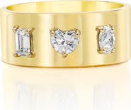 Mindi Mond Fancy Cut Diamond Cigar Band Ring