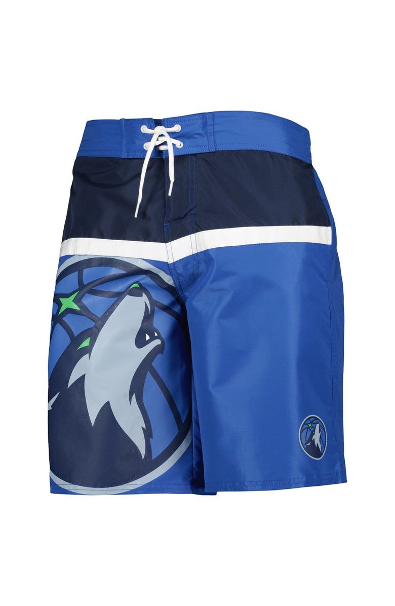 G-III SPORTS BY CARL BANKS Men's G-III Sports by Carl Banks Blue Minnesota Timberwolves Sea Wind Swim Trunks, Alternate, color, 