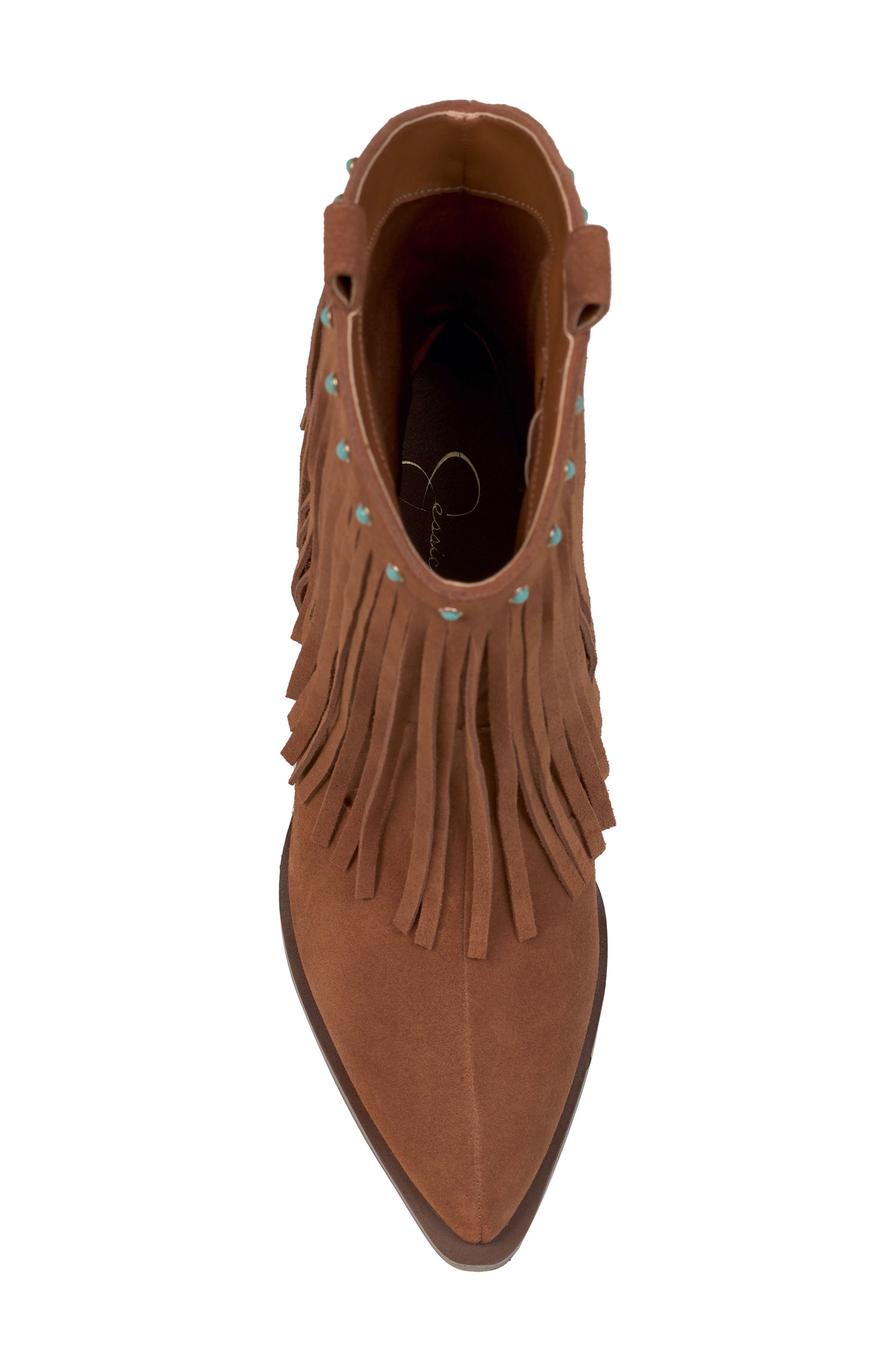 Jessica Simpson Paredisa Fringe Western Boot, Alternate, color, 