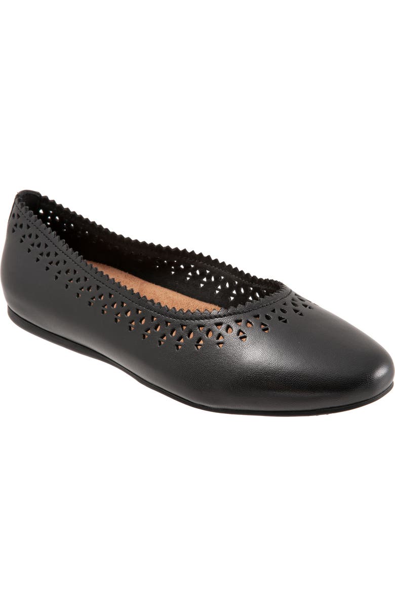 SoftWalk<sup>®</sup> Selma Cutout Ballet Flat, Main, color,
