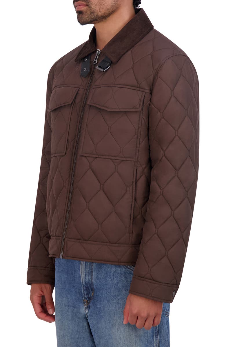 Cole Haan Diamond Quilted Jacket, Alternate, color, Wren