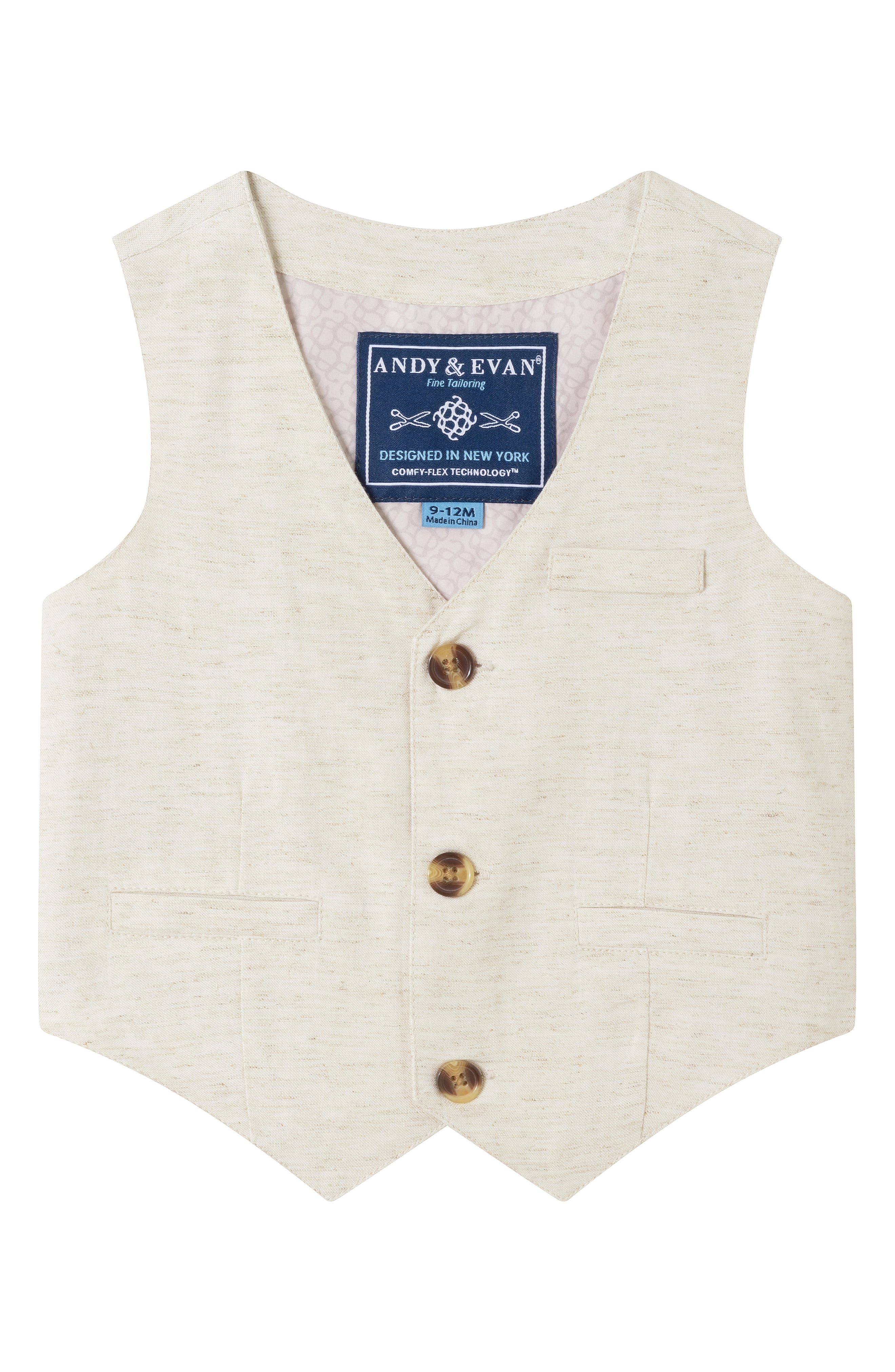 Andy & Evan Short Sleeve Button-Up Shirt, Vest, Shorts & Bow Tie Set — фото 6