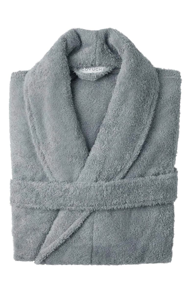Coyuchi Cloud Loom Organic Cotton Robe, Main, color, Fossil