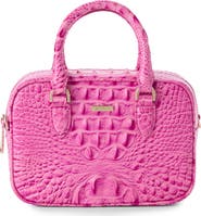 Brahmin Mara Croc Embossed Leather Top Handle Bag