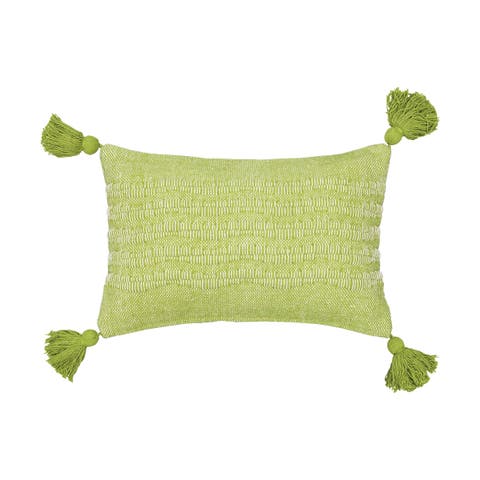 Hodges Woven Throw Pillow with Tassels