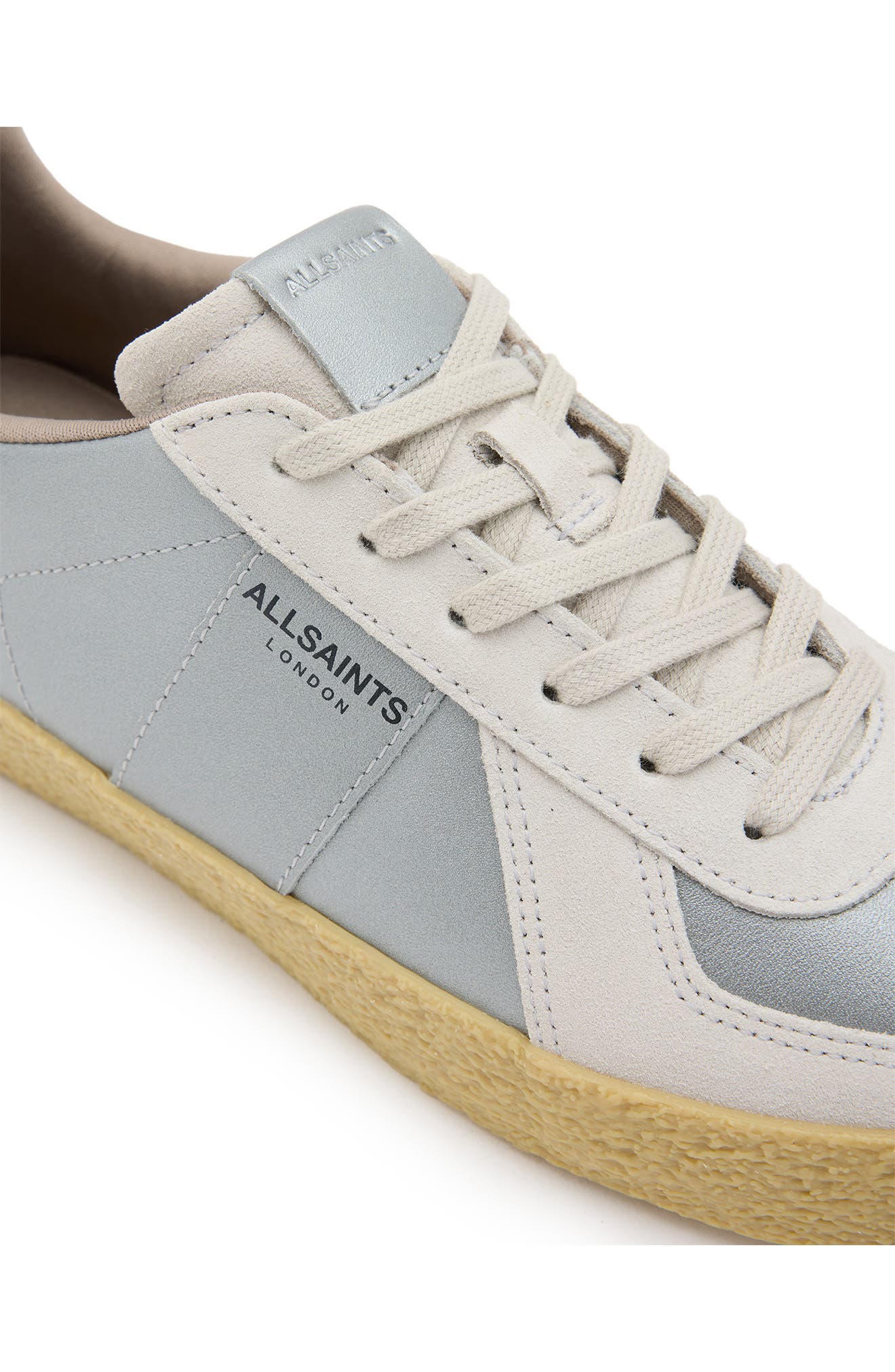 AllSaints Jaimee Sneaker, Alternate, color, Silver