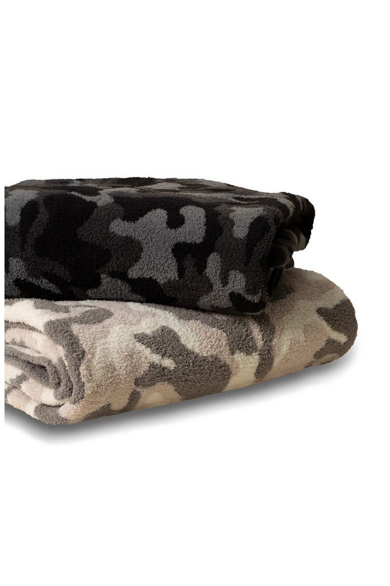 CozyChic™ Camo Throw Blanket, Alternate, color, CARBON MULTI