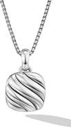 David Yurman Sculpted Cable Sterling Silver Square Locket, 14.5mm