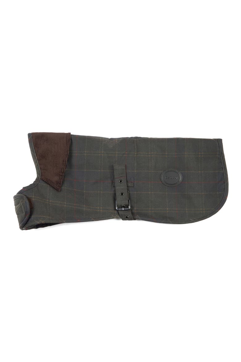 Waxed Cotton Dog Coat, Main, color, CLASSIC TARTAN