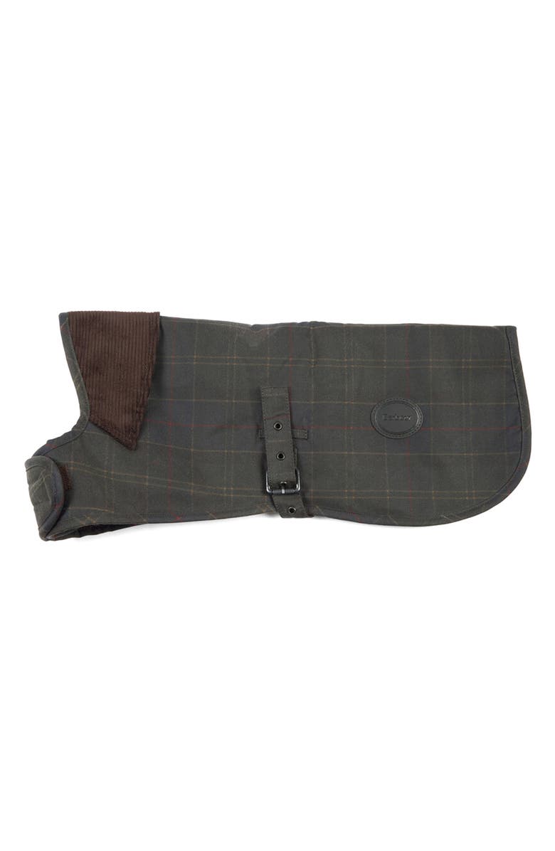 Barbour Waxed Cotton Dog Coat, Main, color, Classic Tartan
