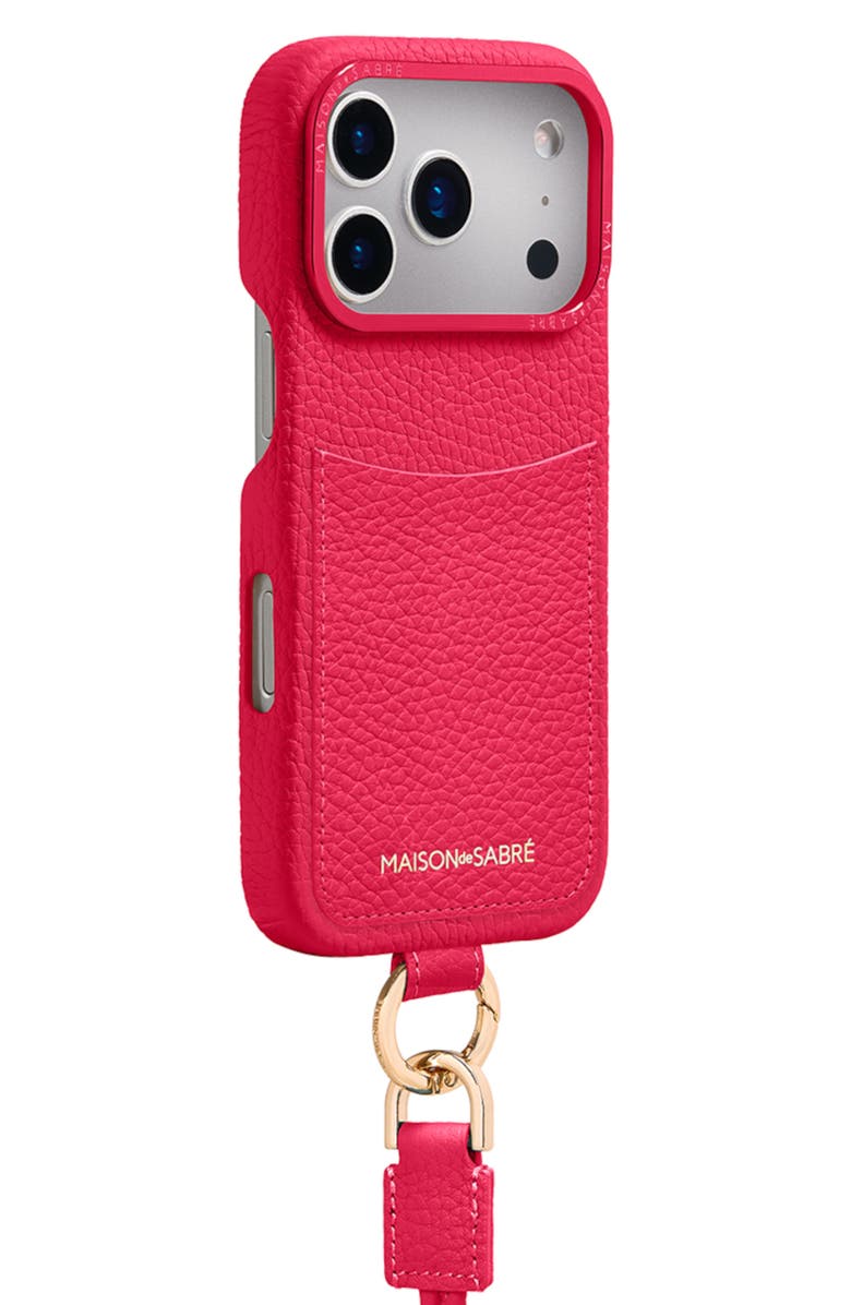 MAISON de SABRÉ Sling Phone Case, Alternate, color, Shibuya Fuchsia