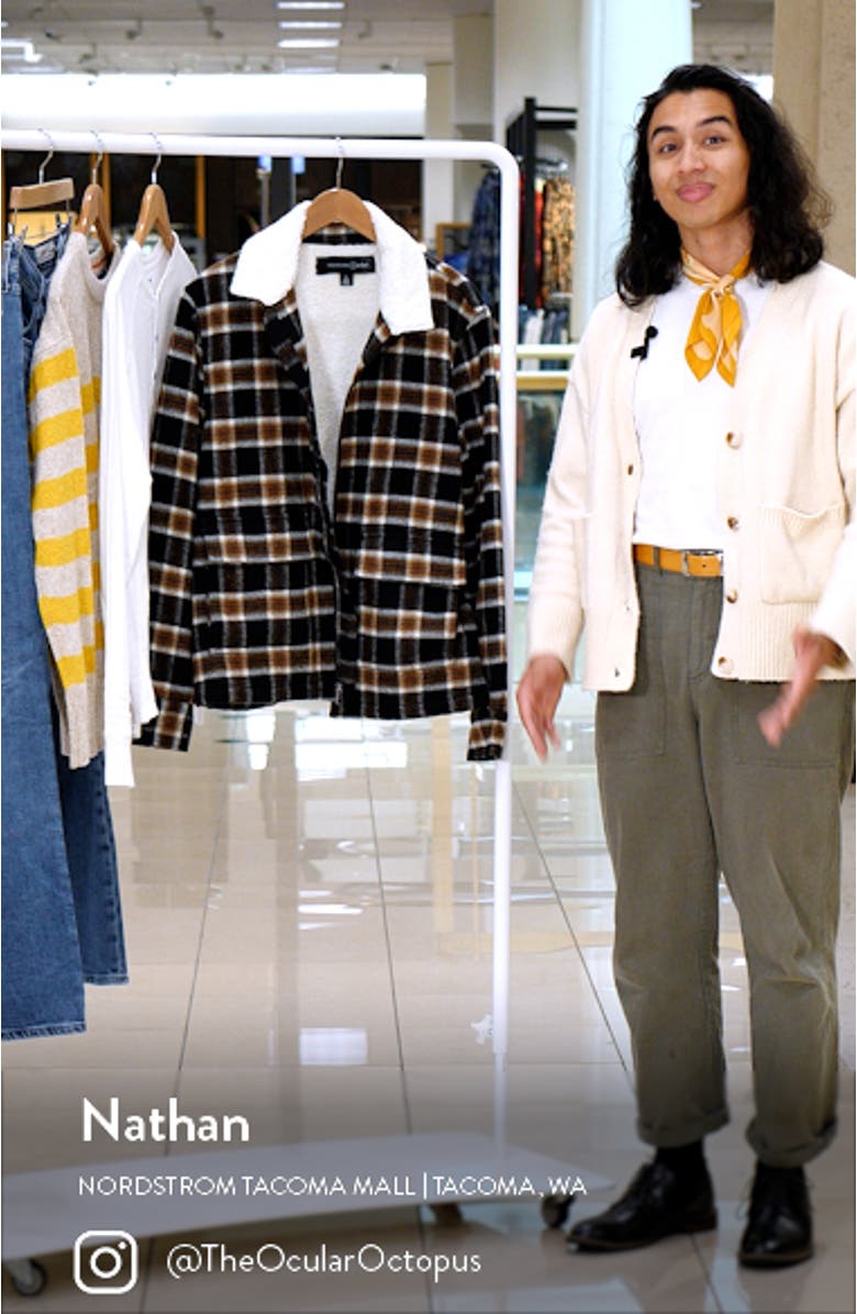 Faux Shearling Lined Chore Coat, sales video thumbnail