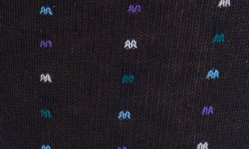 Nordstrom Mini Dot Cotton Blend Dress Socks In Blue
