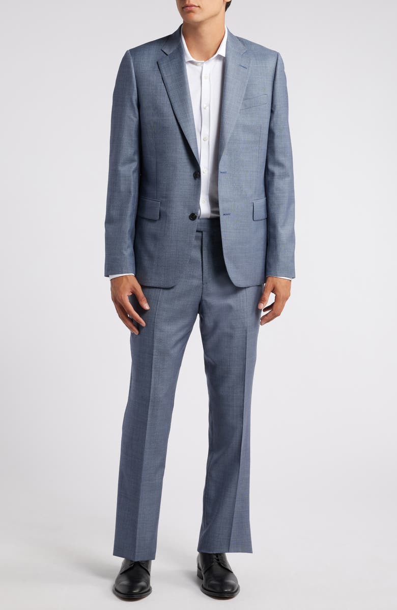 Paul Smith Tailored Fit Wool Suit, Main, color, Light Blue