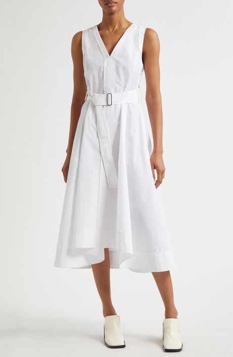 3.1 Phillip Lim Sleeveless Belted Cotton Blend Midi Dress
