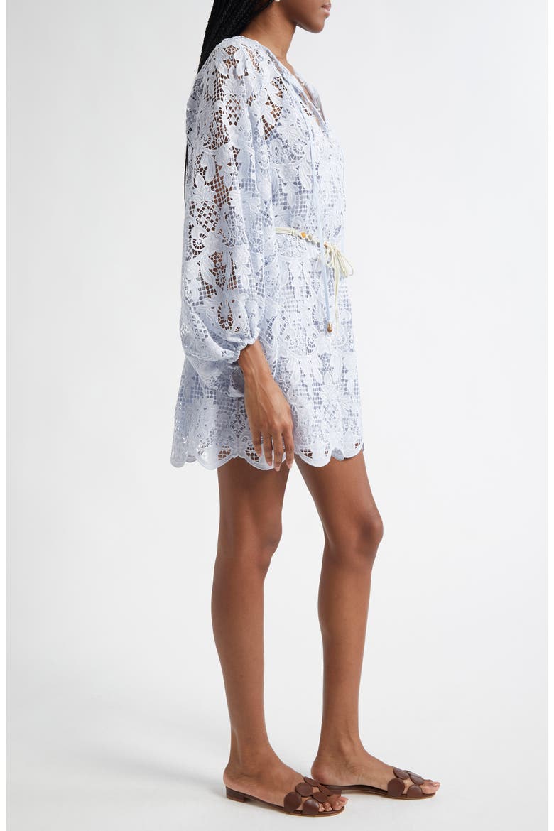chloe guipure lace dress Chloe Guipure Lace Asymmetric Mini Dress