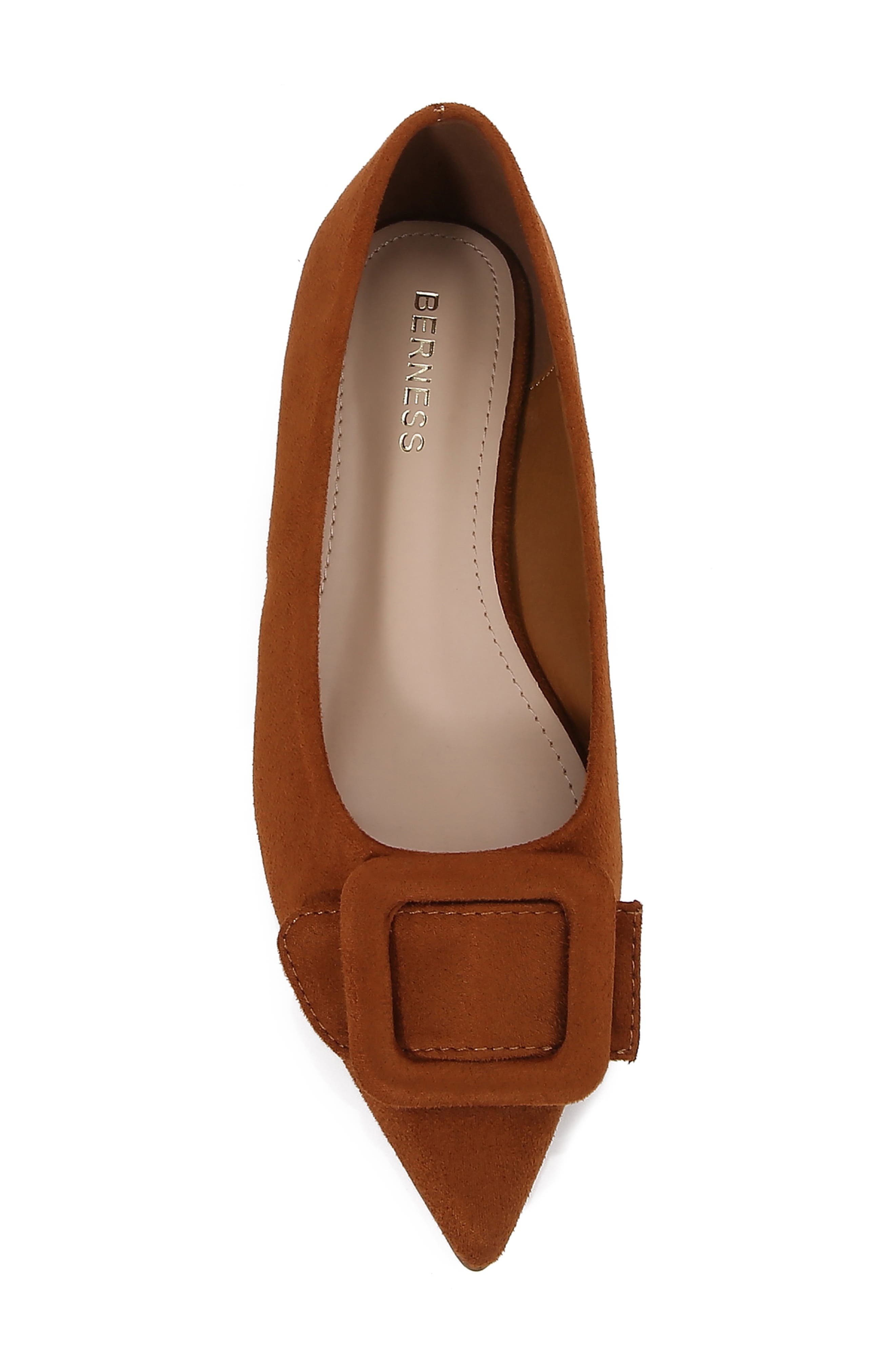 Rhianna Pointed Toe Flat Women), Alternate, color, CAMEL