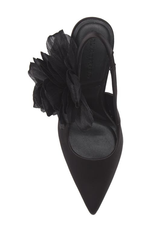 Shop Karl Lagerfeld Paris Sariyah Slingback Pump In Black