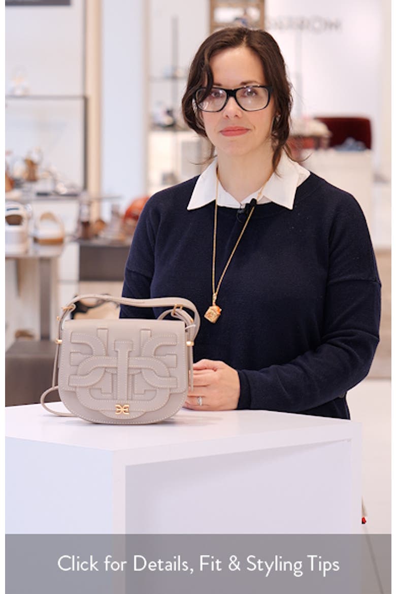 Small Bay Leather Saddle Crossbody Bag video