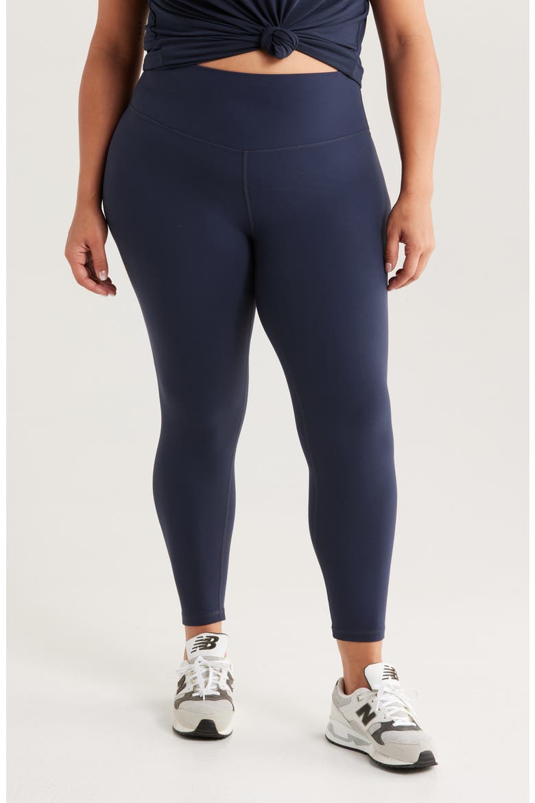 Studio Luxe High Waist 7/8 Leggings, Main, color, NAVY SAPPHIRE