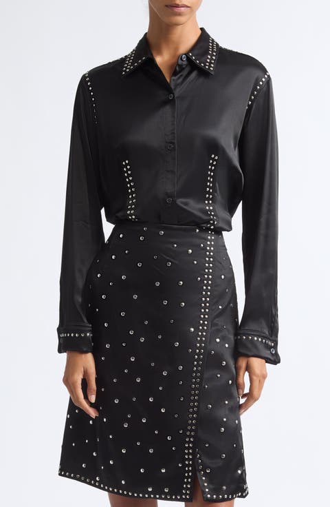 Mystic Studded Satin Shirt