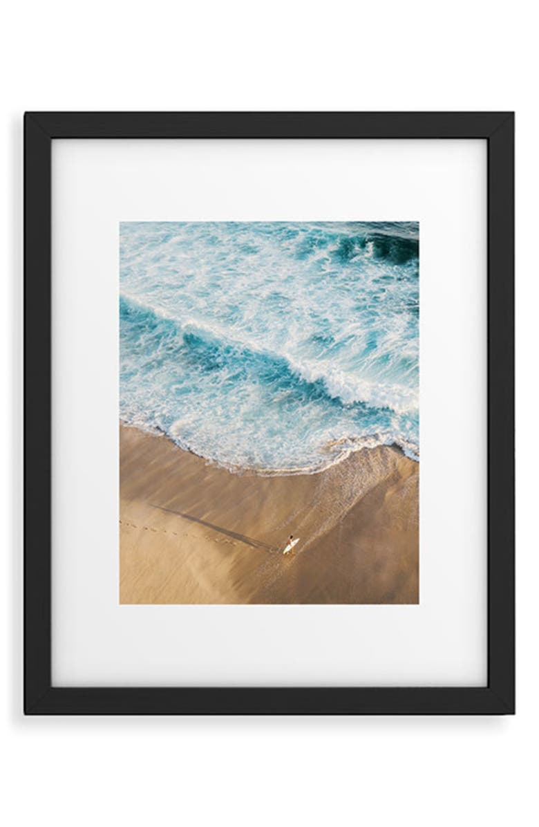 Deny Designs LA76 Photograph Frame Art Print, Main, color, Blue