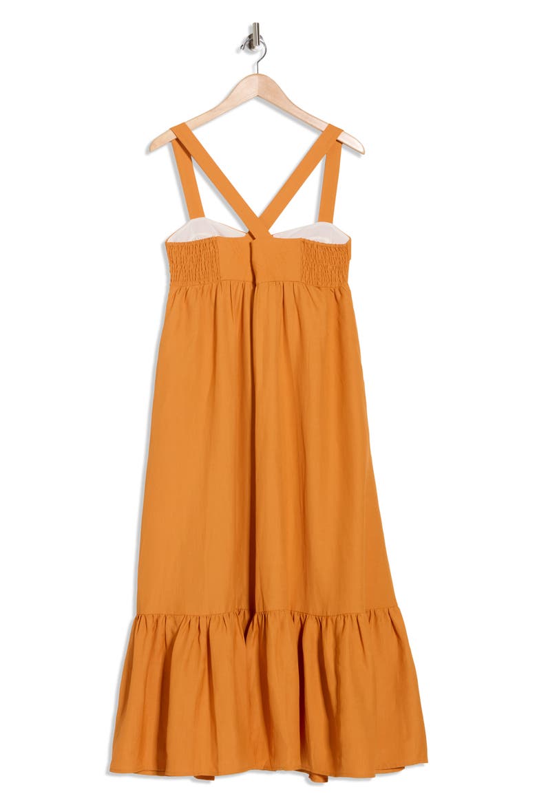Tulipe Tiered Sundress, Alternate, color, CARAMEL