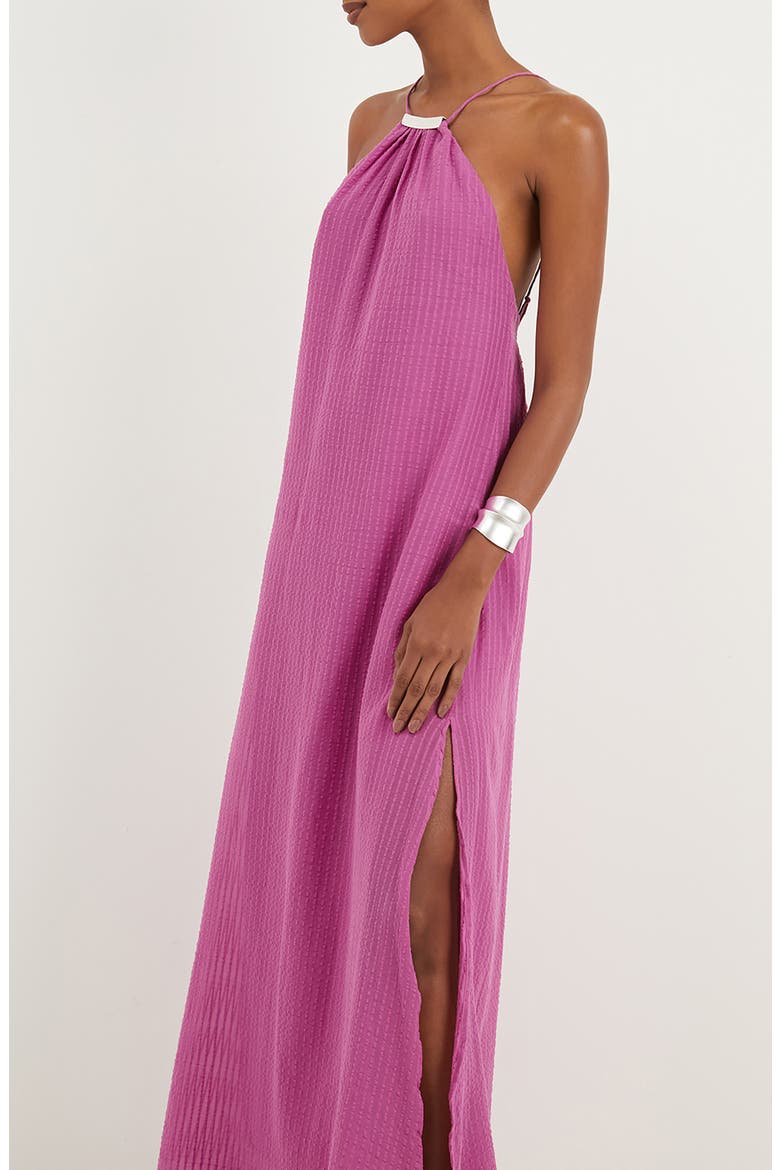 Lily Halter Maxi Dress, Alternate, color, PINK
