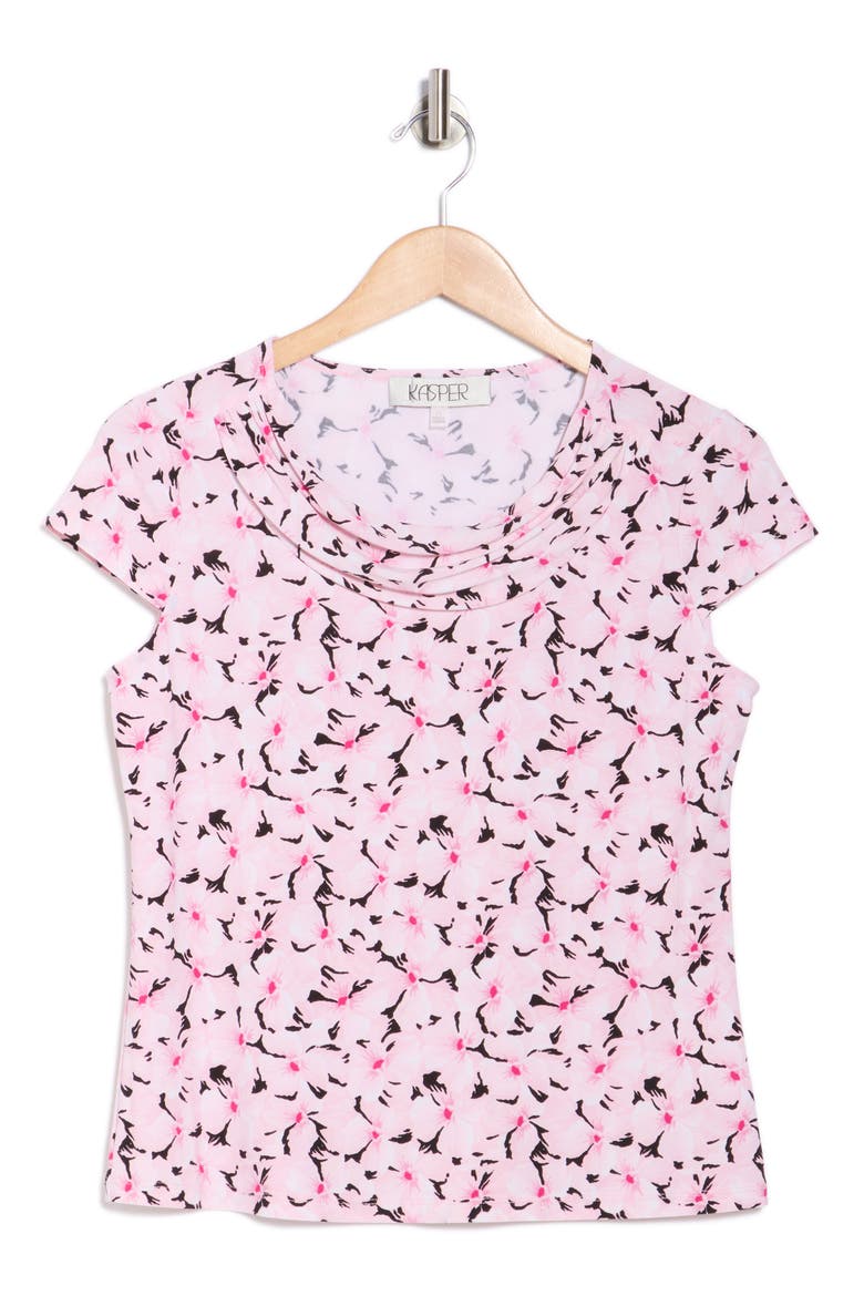 Cowl Neck Top, Main, color, TUTU PINK MULTI