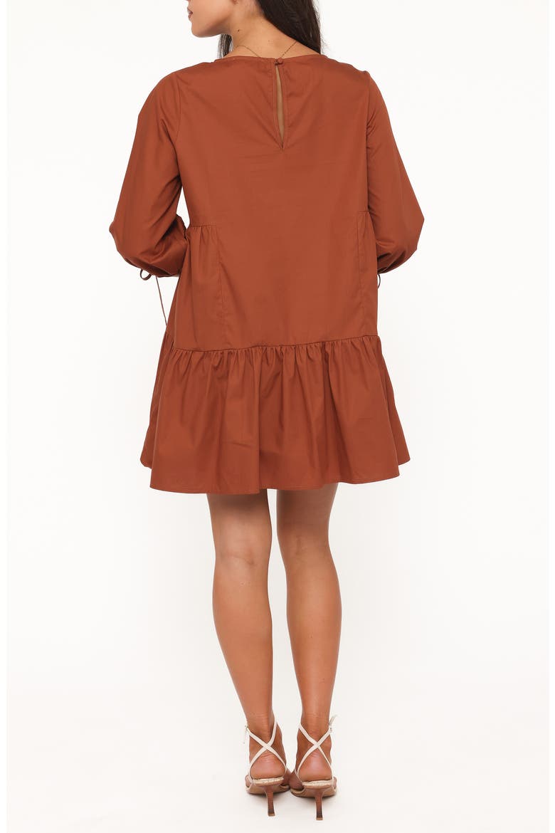 Arthur Long Sleeve Minidress, Alternate, color, CAMEL