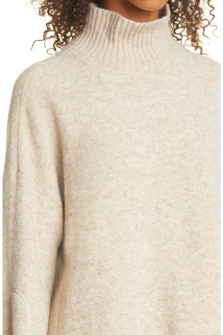 Oversize Turtleneck Sweater, Alternate, color, OATMEAL/AVOINE