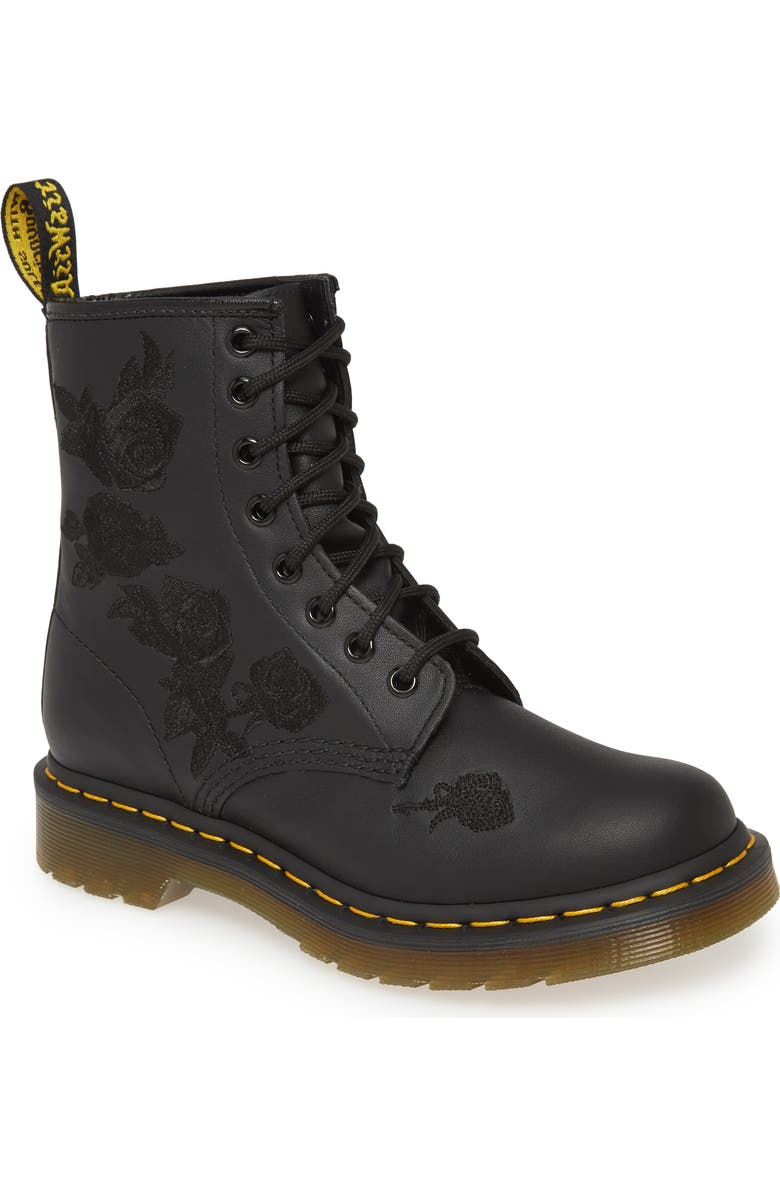 Dr. Martens 1460 Vonda Embroidered Bootie, Main, color,