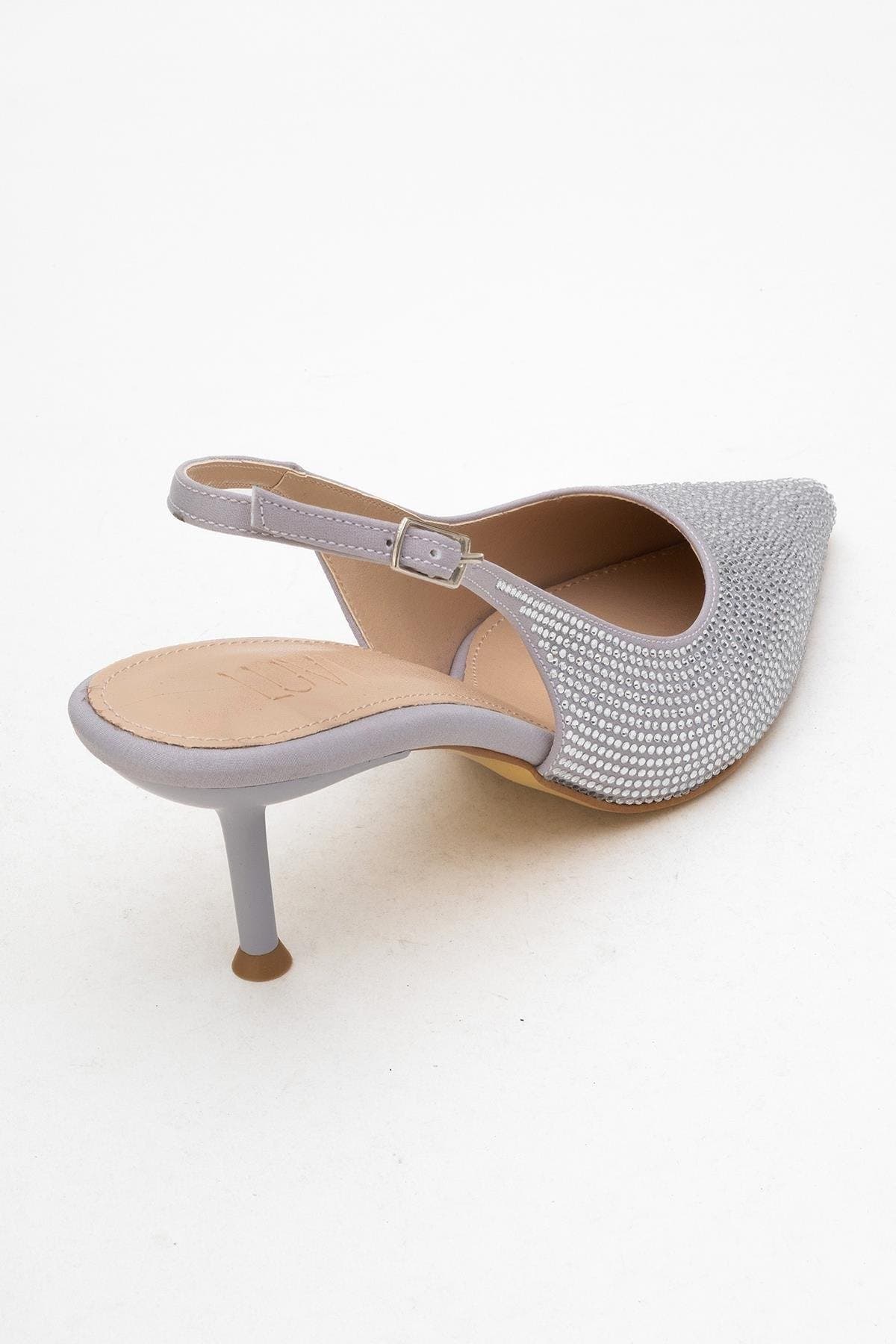 Novs Slingback Pointed Toe Pump, Alternate, color, Silver