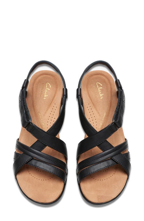 Clarks Tuleah May Leather Sandal In Black