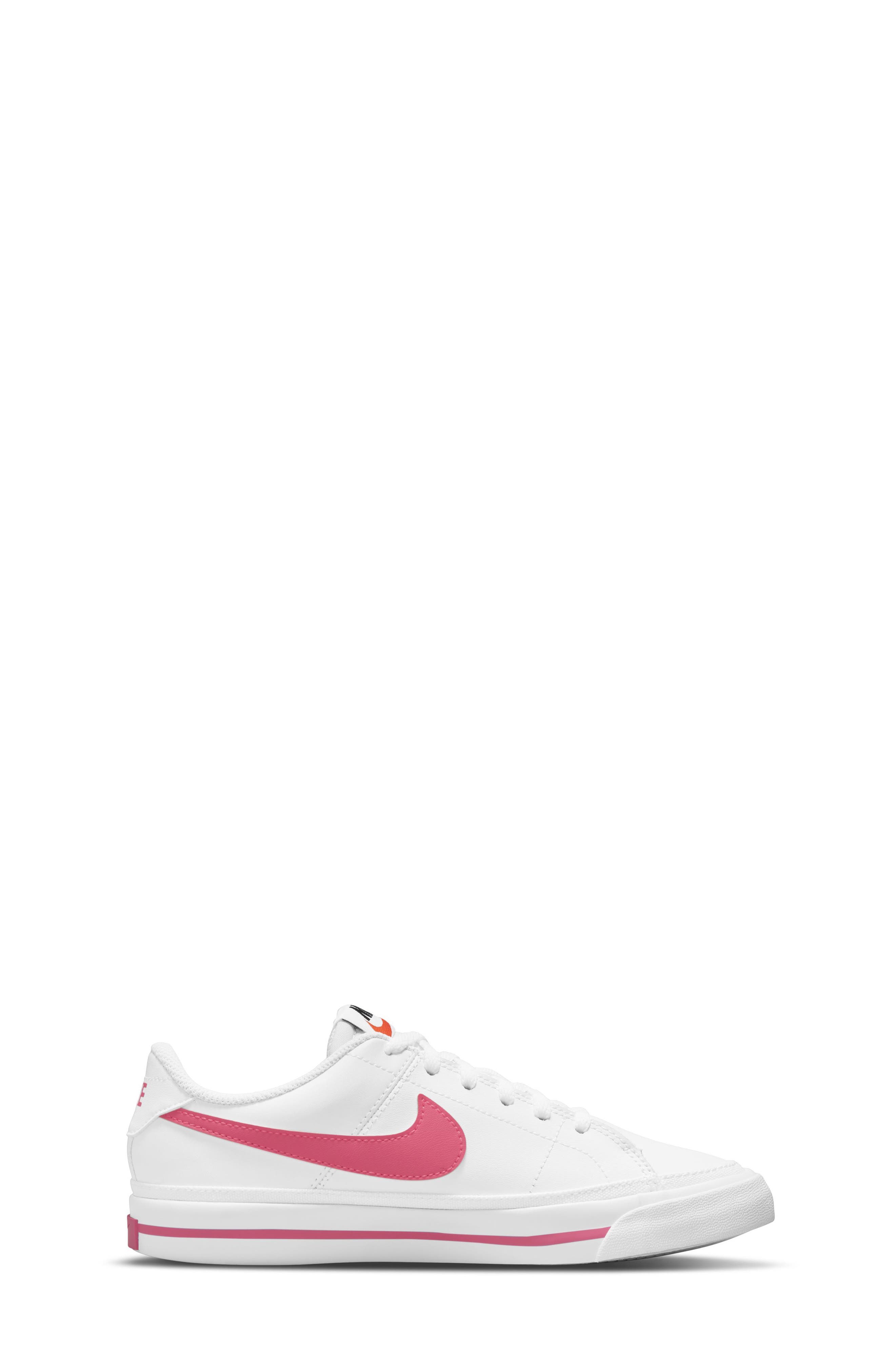 Nike Kids' Court Legacy Sneaker, Alternate, color, White/ Hyper Pink