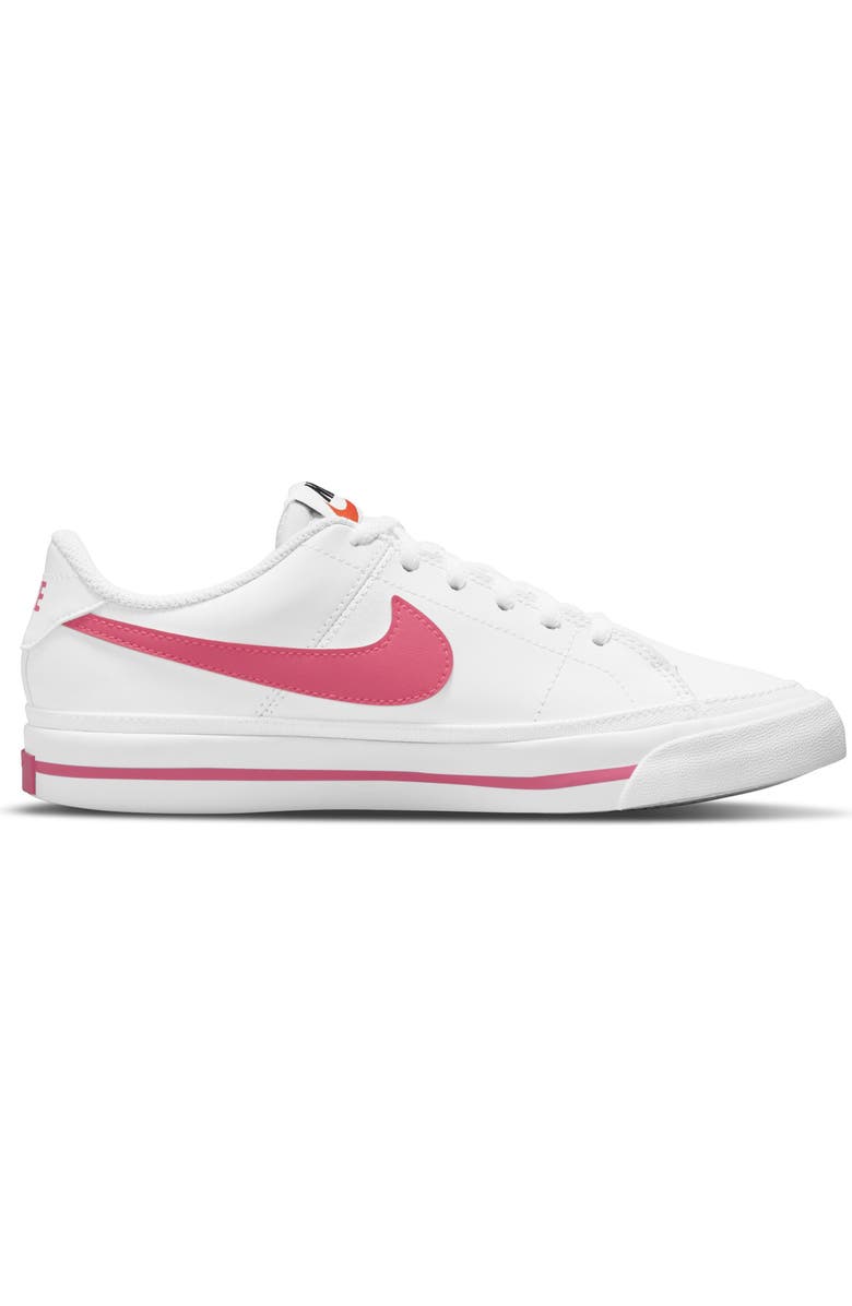Nike Kids' Court Legacy Sneaker, Alternate, color, White/ Hyper Pink