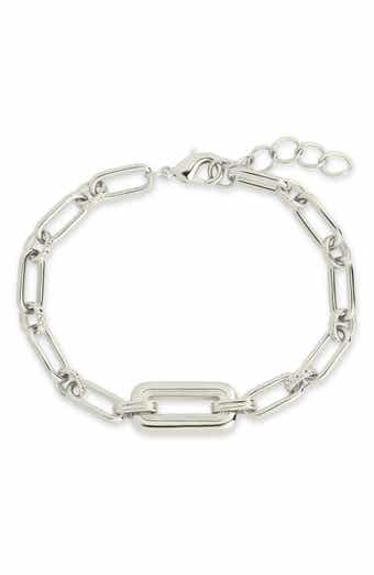 Sterling Forever Annabeth Mixed Chain Link Bracelet