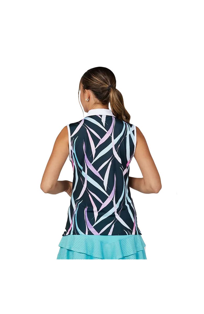 Sofibella Isla Bonita Sleeveless Womens Golf Polo, Alternate, color, Isla Bonita