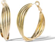 Jessica Simpson Elegant Hoop Earrings