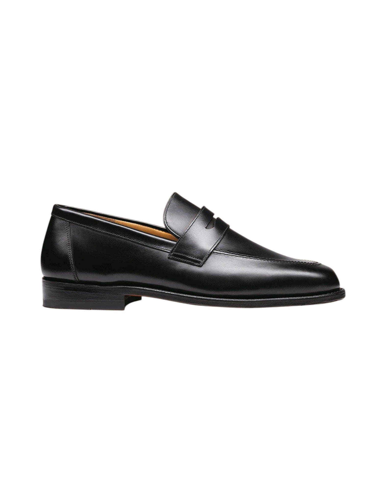 Leather Penny Loafer, Alternate, color, Black