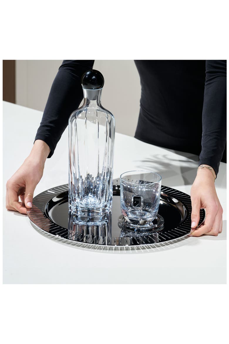 Elevo Set of 2 Double Old Fashioned Glasses, Alternate, color, BLACK