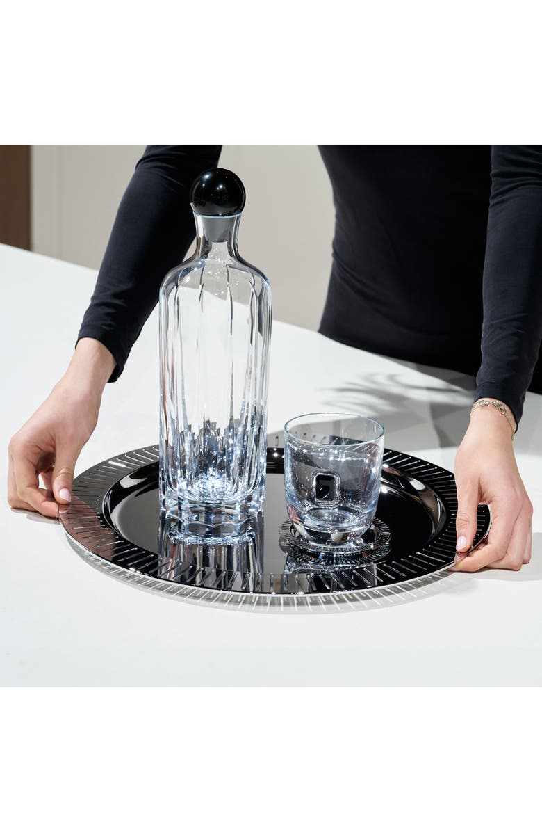 ANNA New York Elevo Set of 2 Double Old Fashioned Glasses, Alternate, color, Black