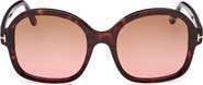 TOM FORD 68mm Butterfly Sunglasses