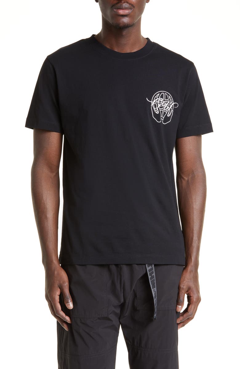 Off-White Hand Arrow Slim Fit Cotton Graphic Tee, Main, color, 