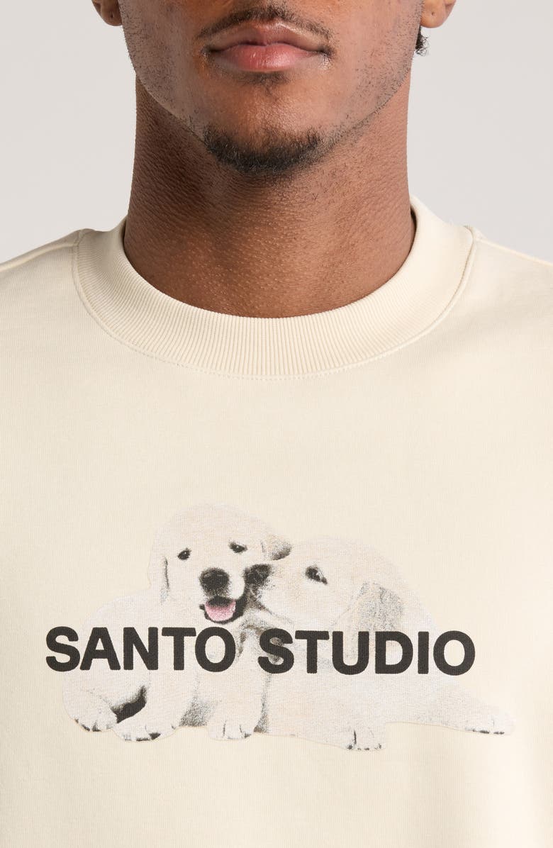 SANTO STUDIO Somebody's Sometimes Crewneck Graphic Sweatshirt, Alternate, color, 