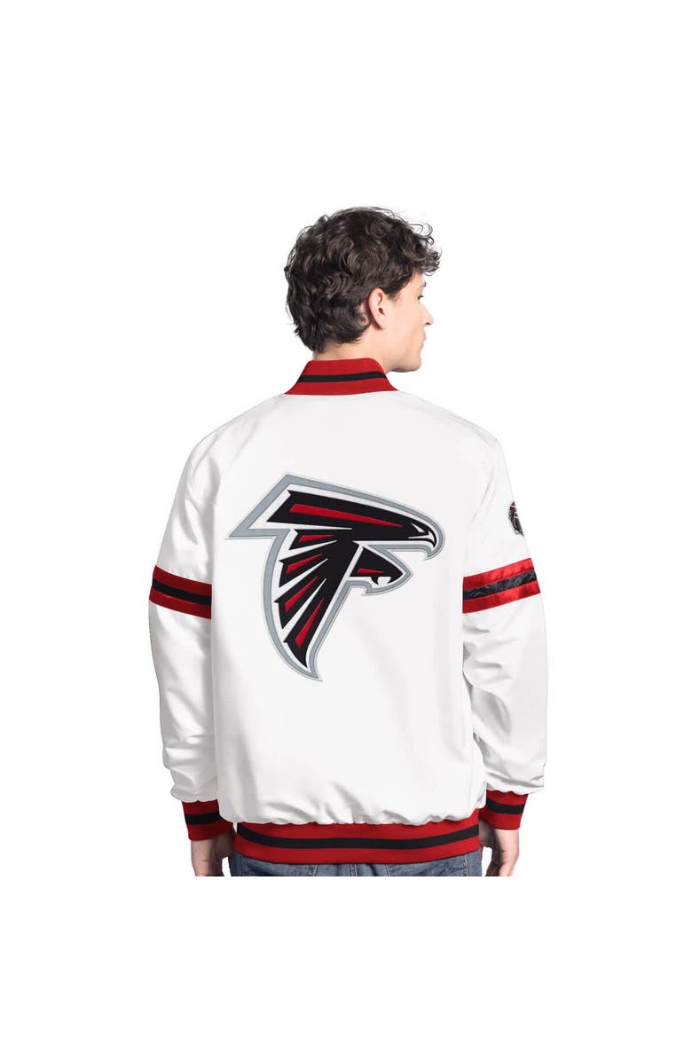 STARTER Men's Starter  White Atlanta Falcons Scout Full-Snap Varsity Jacket, Alternate, color, White
